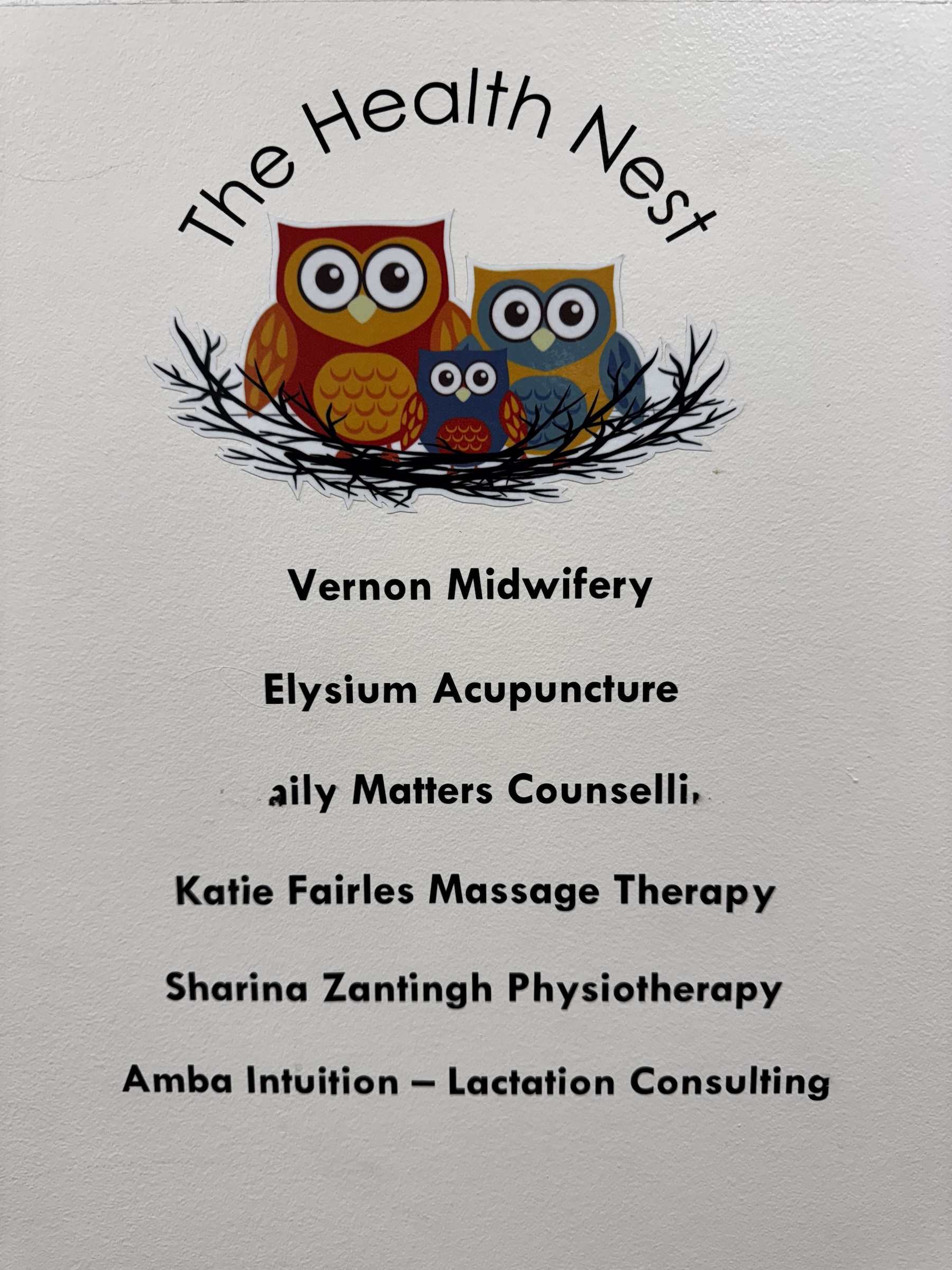 Vernon midwifery location at the Health Nest clinic in vernon bc 3