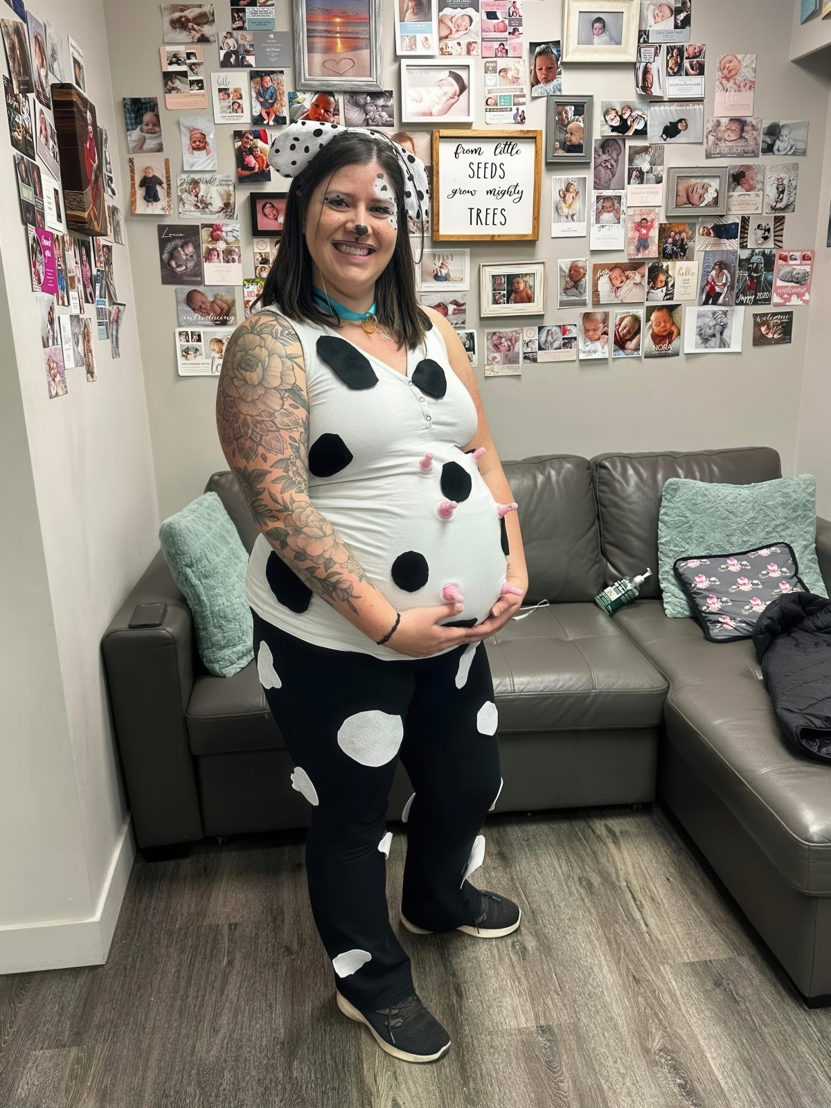 cow pregnant halloween costume